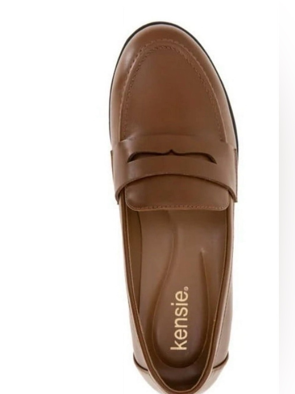 ❤️Kensie Woman’s Size 8.5 Penny Loafers Slip-on Shoes, Cognac New in box